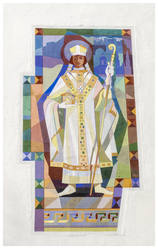 Foto: goritschnig Außenfresko akad. Maler Prof.  Adolf Osterieder